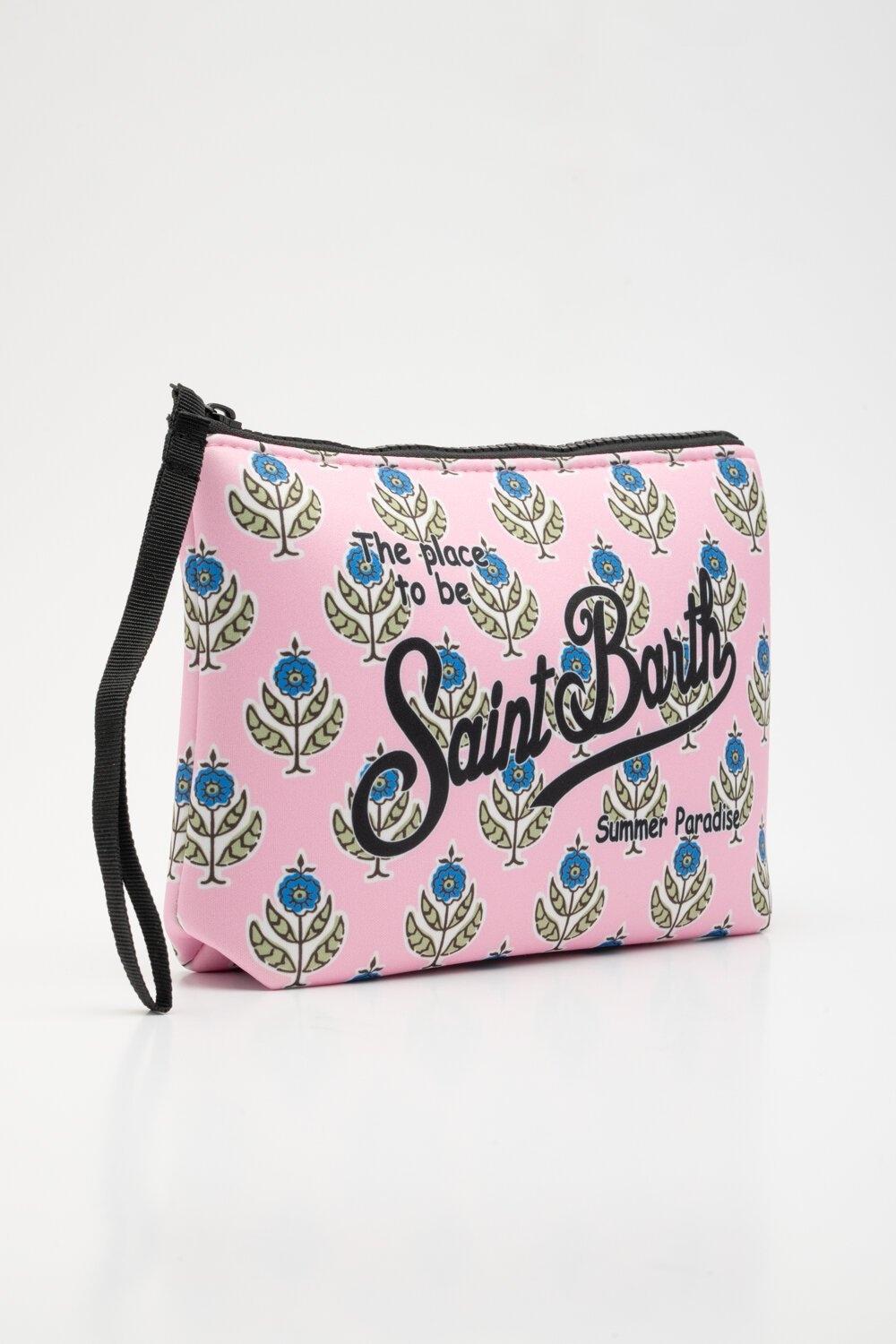 Pochette Aline in scuba con stampa palme<BR/><BR/>Pochette Aline in scuba con stampa floreale<BR/><BR/> ALIN001 02286H MC2 SAINT BARTH 
