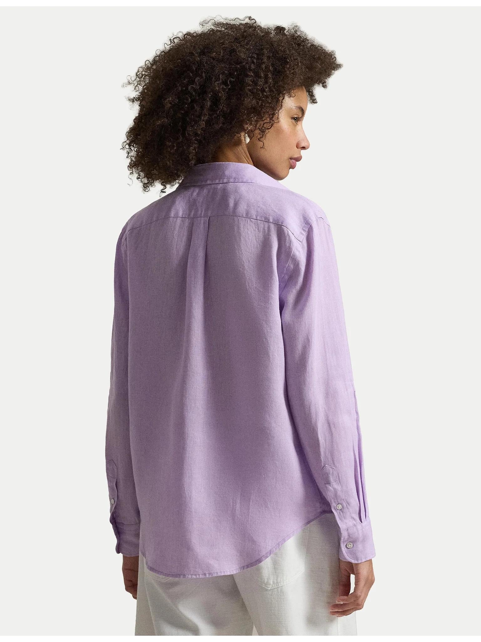 Camicia donna Polo Ralph Lauren realizzata in lino 211970730 513 RALPH LAUREN 