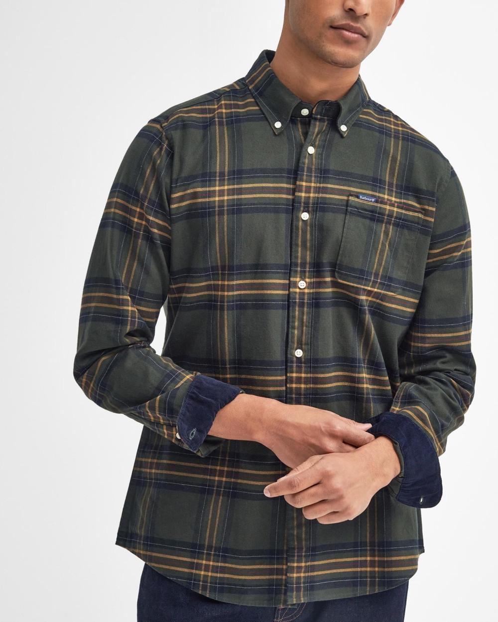 Camicia Portdown in cotone caldo MSH5035 OL51 BARBOUR 