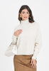 Pullover in maglia con losanghe jacquard