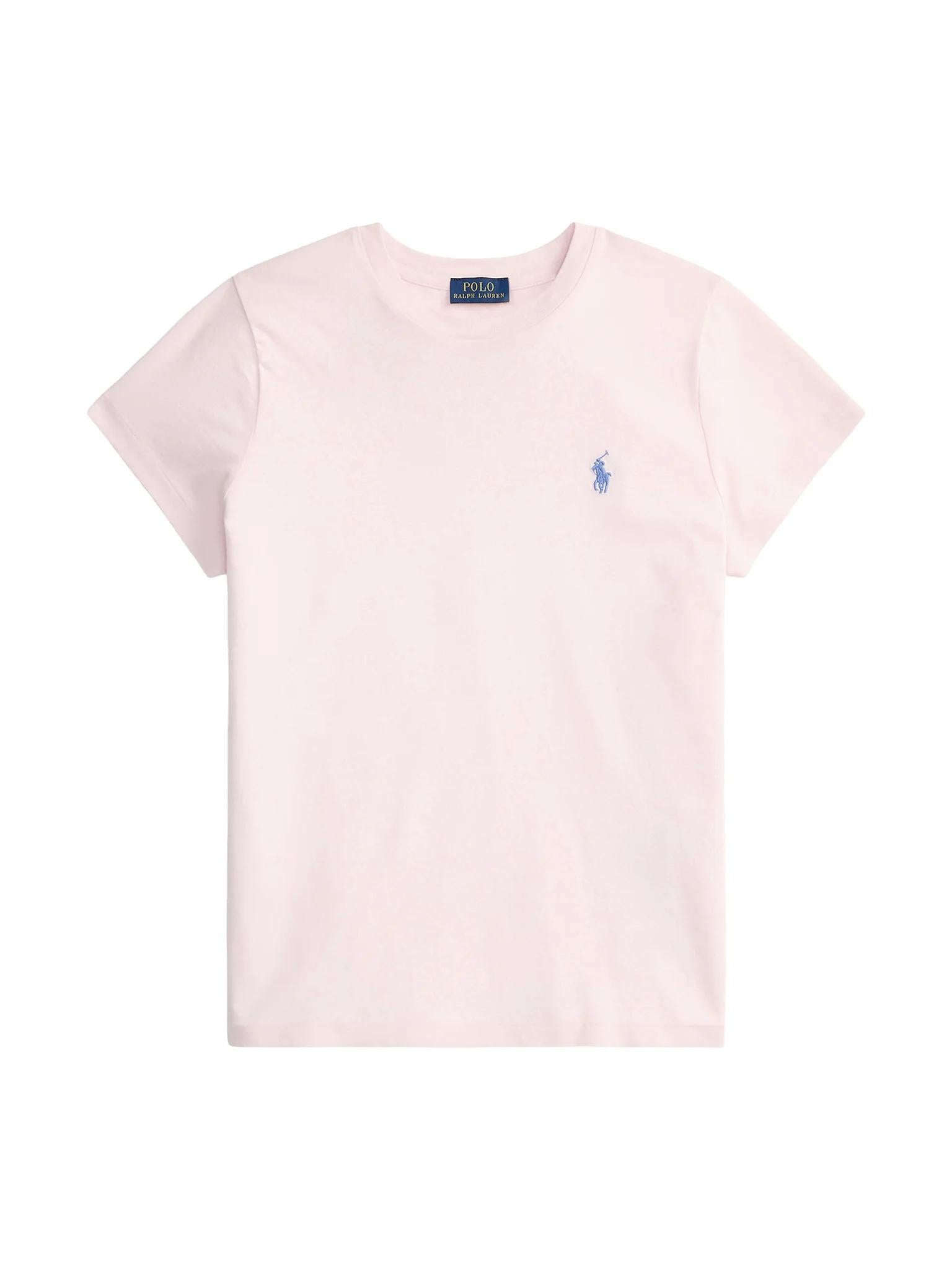 T-shirt donna in cotone classic fit 211B14605 014 RALPH LAUREN 