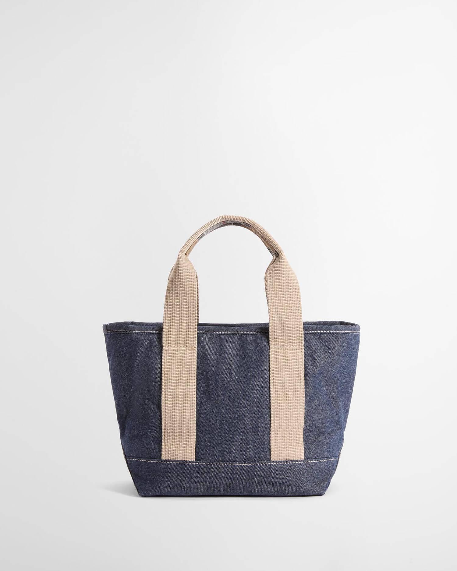 Mini borsa tote in denim Mya<BR/> LBA0539LBA IN71 BARBOUR 