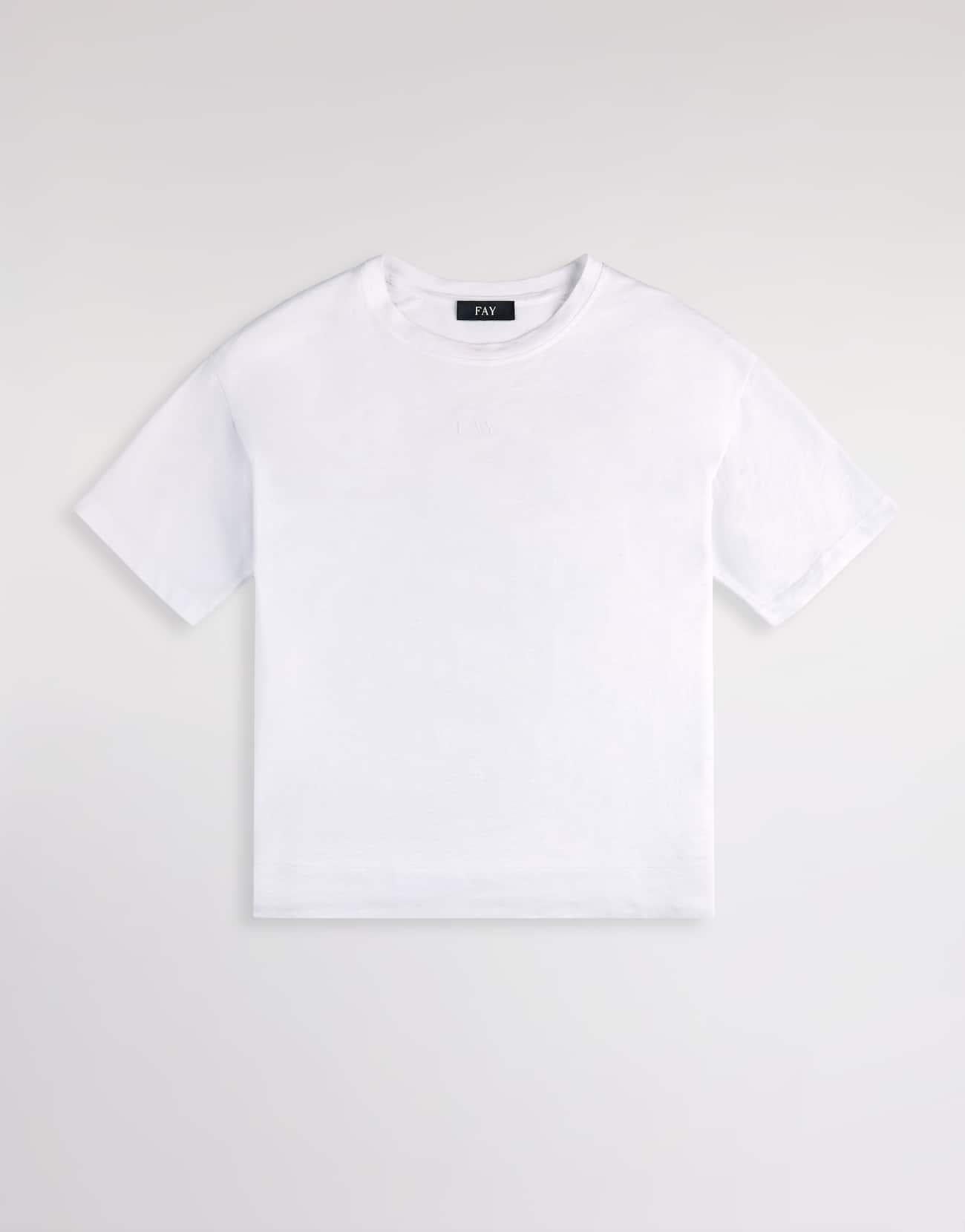 T-shirt in Jersey<BR/> NPWB2526610ZEM B001 FAY 