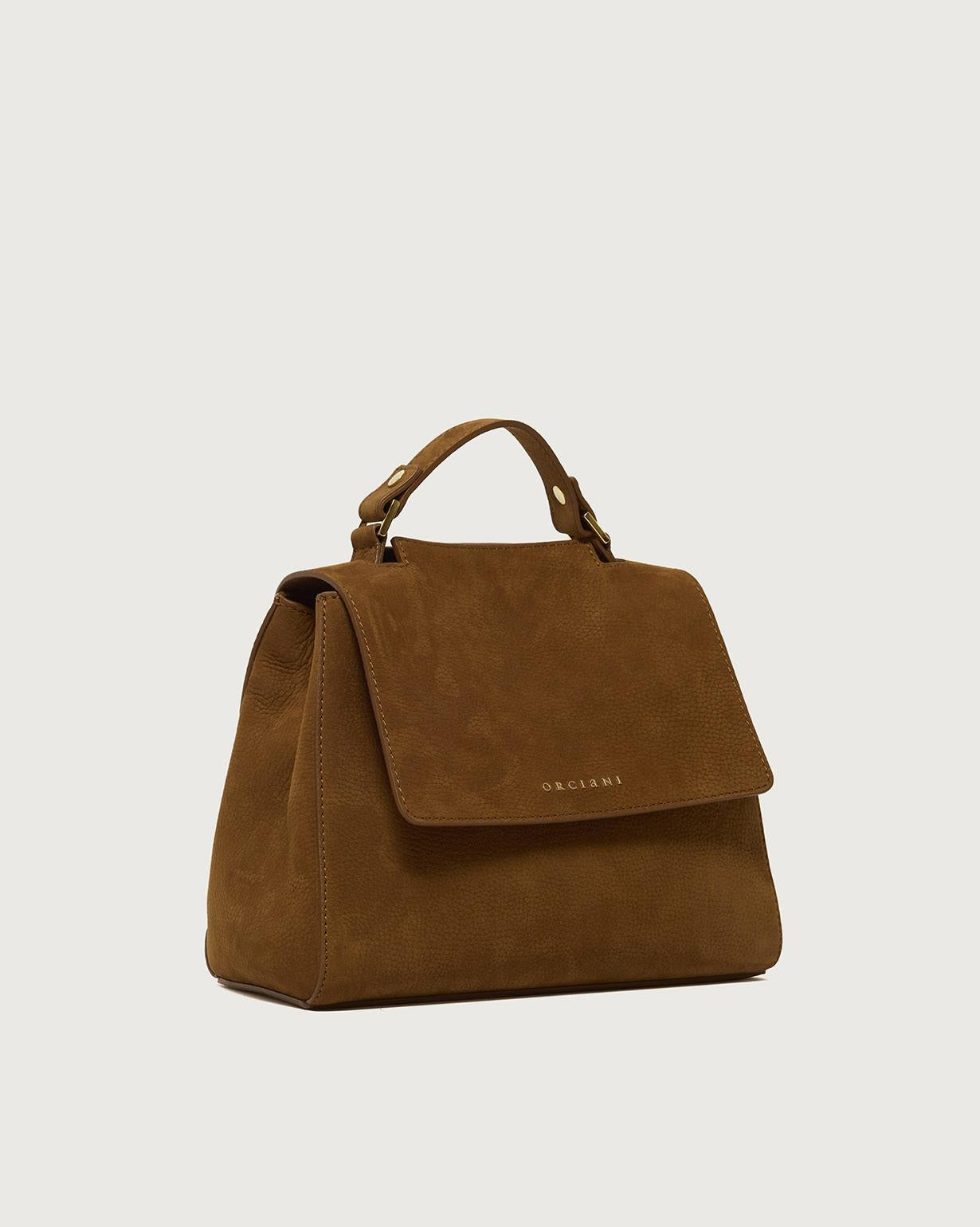 Borsa Sveva Nabucco Small a mano in pelle nabuk con tracolla<BR/> B01999NBU SELLA ORCIANI 