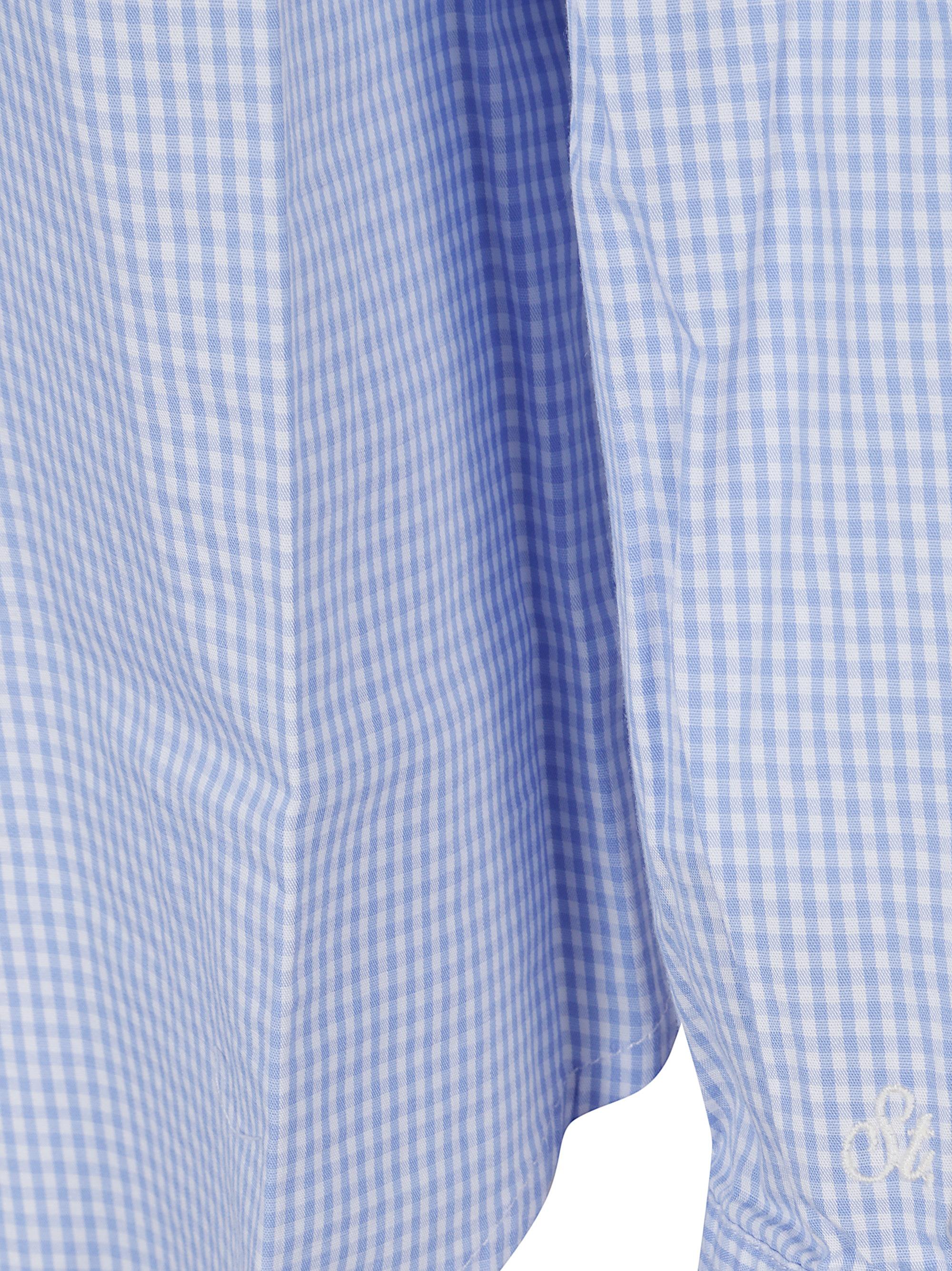 Camicia a quadretti con ricamo MDH001 01384L MC2 SAINT BARTH 