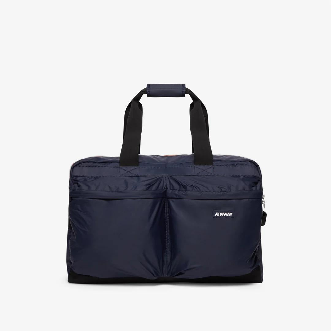 ARDELU<BR/>BLUE DEPTH<BR/>Borsone unisex blu con tasche portaoggetti e tracolla regolabile K81511W K89 K-WAY 