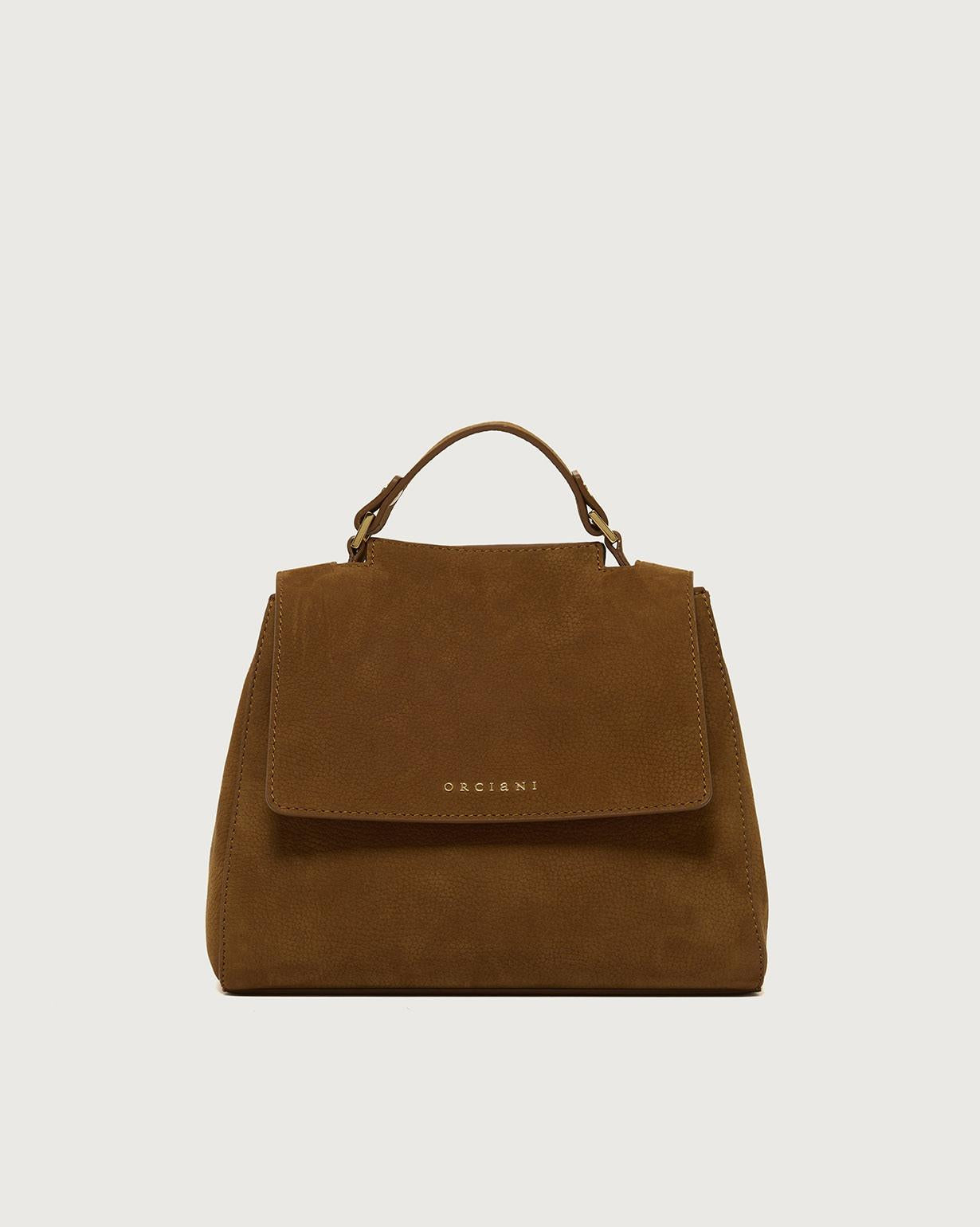 Borsa Sveva Nabucco Small a mano in pelle nabuk con tracolla<BR/> B01999NBU SELLA ORCIANI 