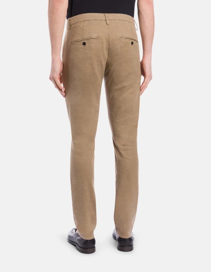 Pantaloni Gaubert slim in gabardina compact<BR/> UP235GS0096UPTD 733 DONDUP 