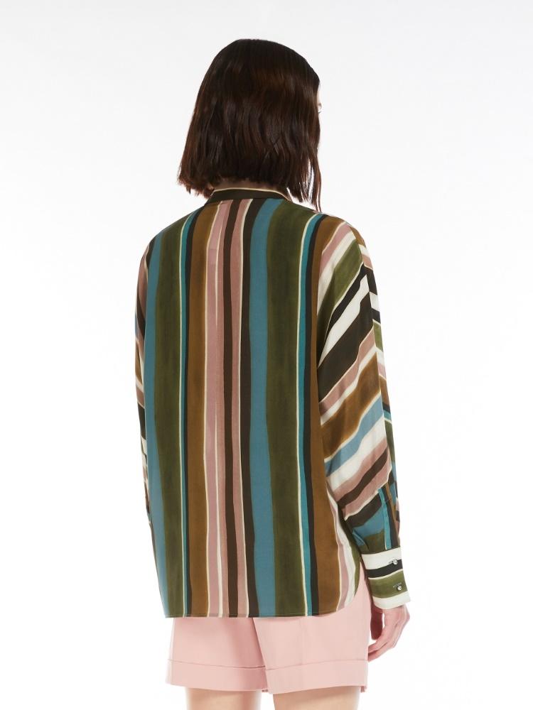Camicia in crêpe de Chine fantasia<BR/> ARPE 004 MAX MARA STUDIO 
