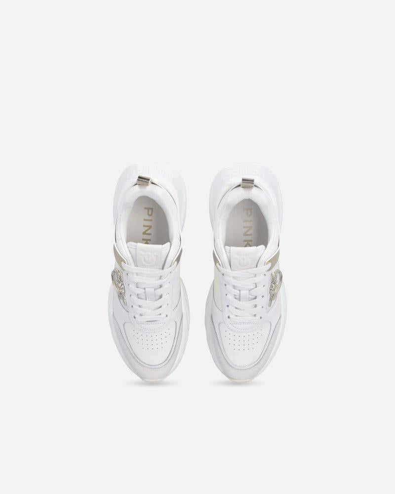 Sneakers Ariel effetto pelle con dettagli specchio<BR/><BR/> SS0027P025 Z1B PINKO 