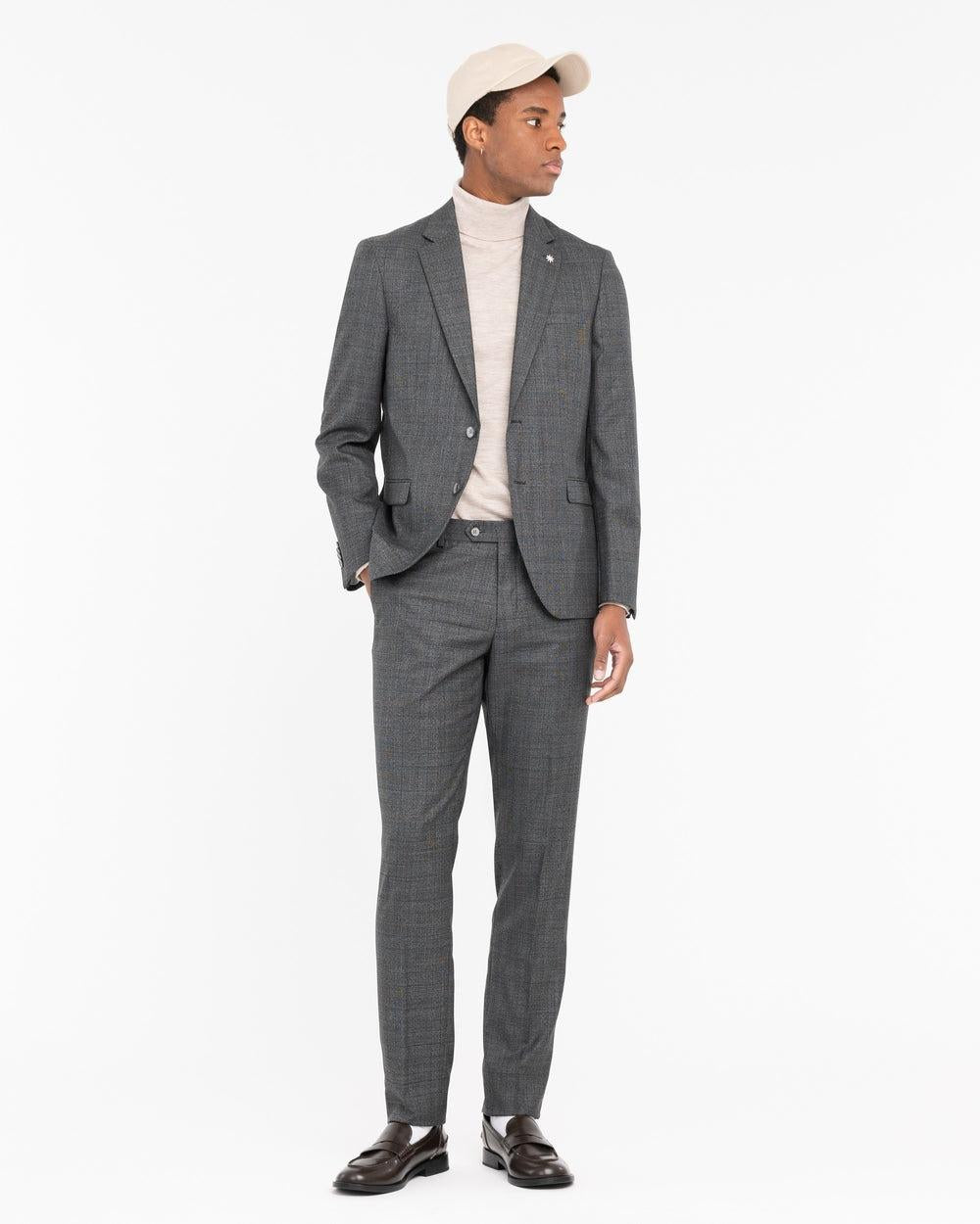 abito galles misto lana stretch grigio<BR/> 3732A3318C243788 98 MANUEL RITZ 
