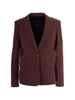 Giacca monopetto marrone da donna