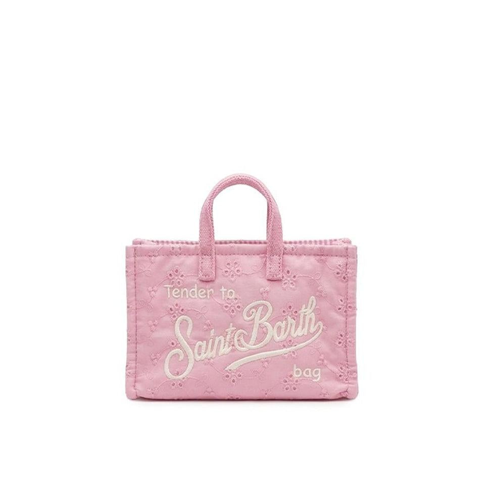 Phone Bag MC2 Saint Barth rosa con design sangallo<BR/> PHONE012 03025L MC2 SAINT BARTH 