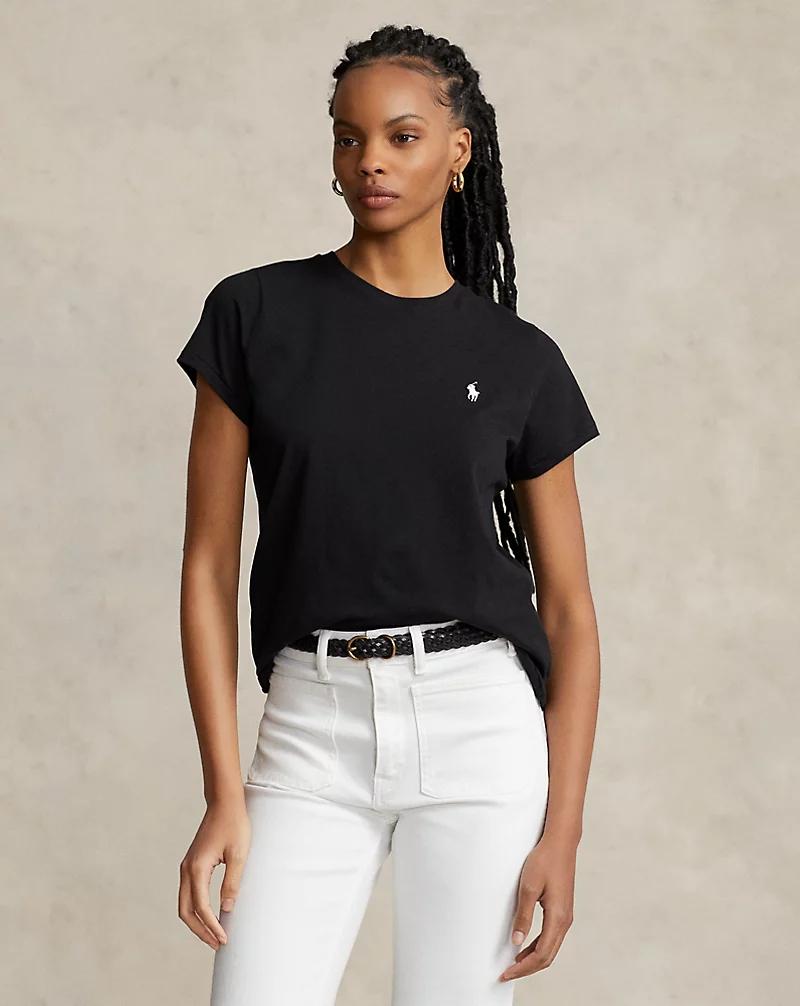 Maglietta girocollo in jersey di cotone 211898698 007 RALPH LAUREN 