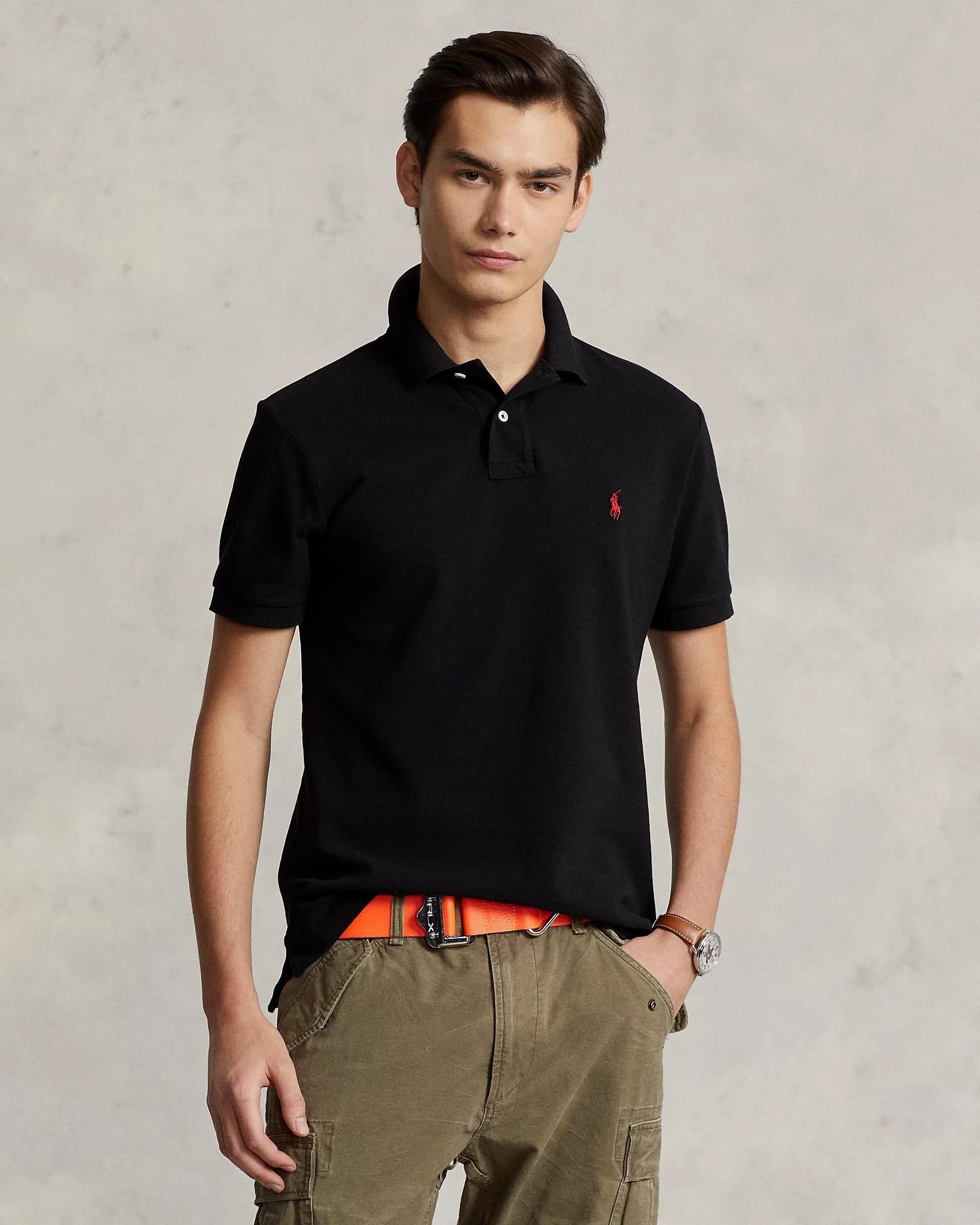 Polo uomo in cotone di piqué 710795080 006 RALPH LAUREN 
