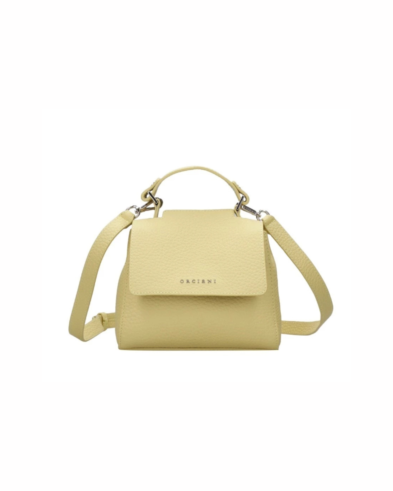 Borsa Sveva Soft Mini a mano in pelle con tracolla<BR/> B02019SOF CEDRO ORCIANI 