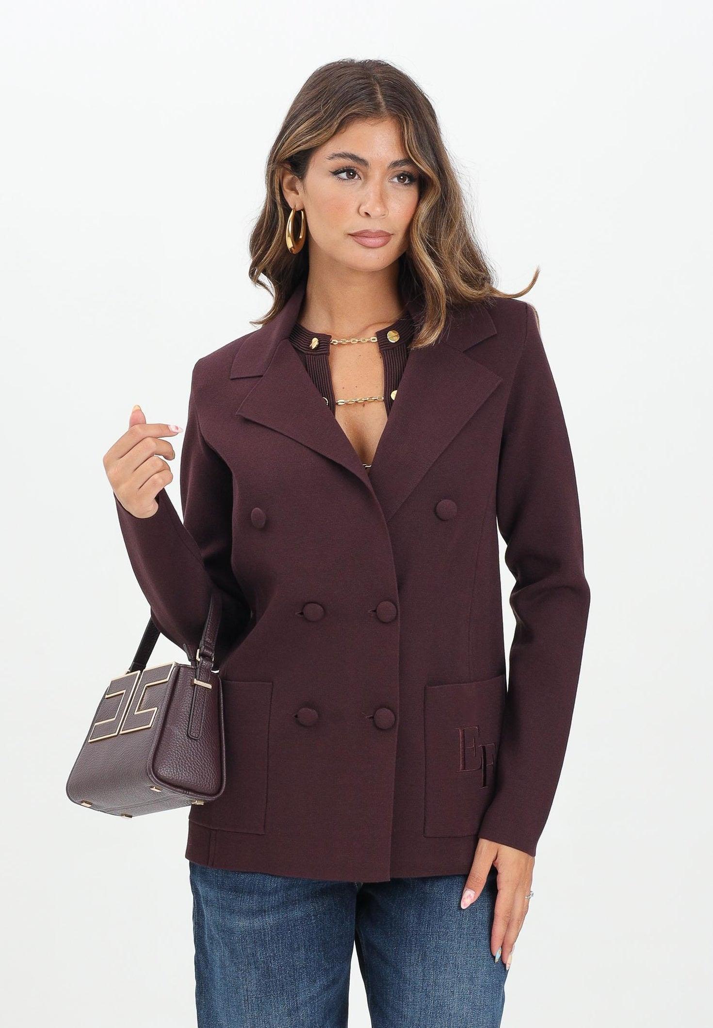 Giacca in maglia con ricamo MK52S57E2 EA4 ELISABETTA FRANCHI 