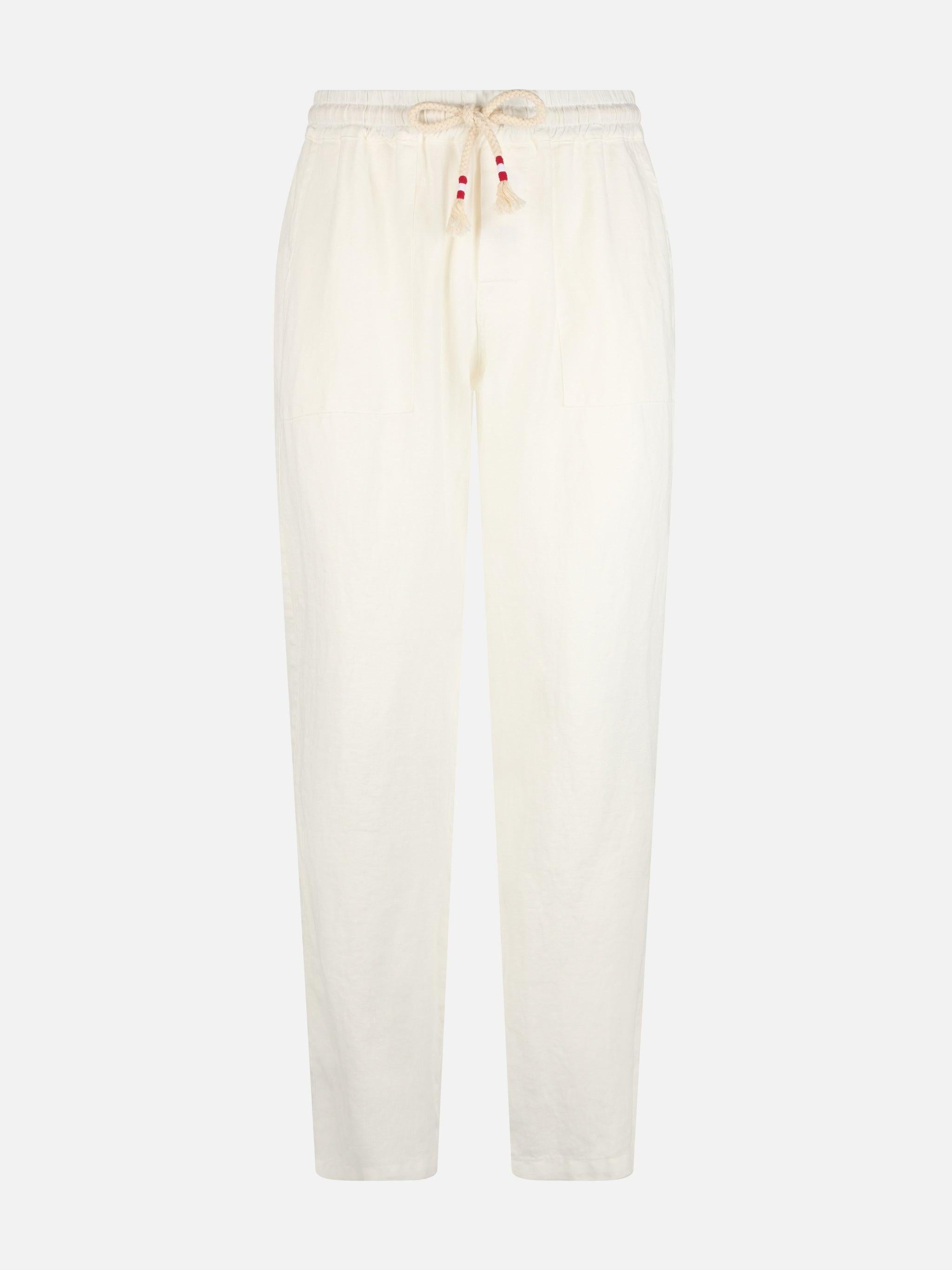 Pantaloni da uomo Calais in lino con coulisse
