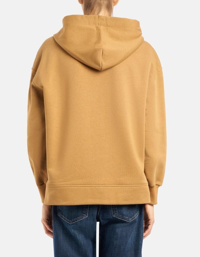 Felpa con cappuccio regular in cotone<BR/> F502KF0234XXX 033 DONDUP 