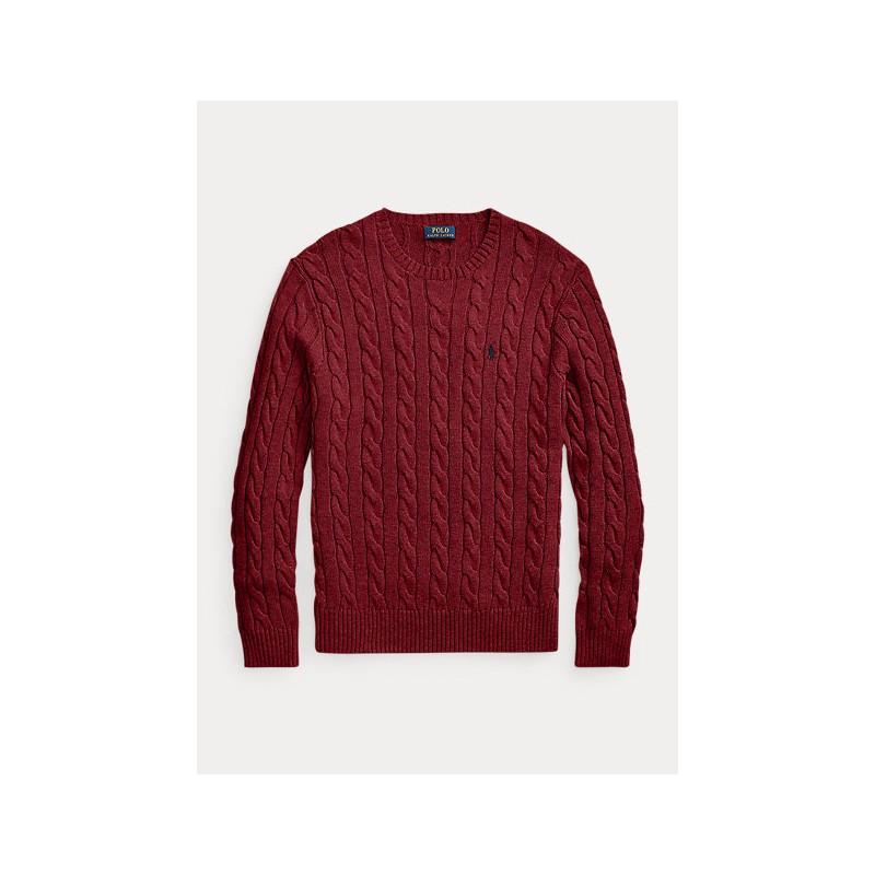 Maglia uomo in cotone motivo a trecce
