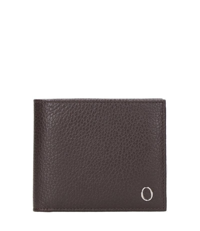 Portafoglio Soft in pelle con portamonete<BR/> SU0114 EBANO ORCIANI 