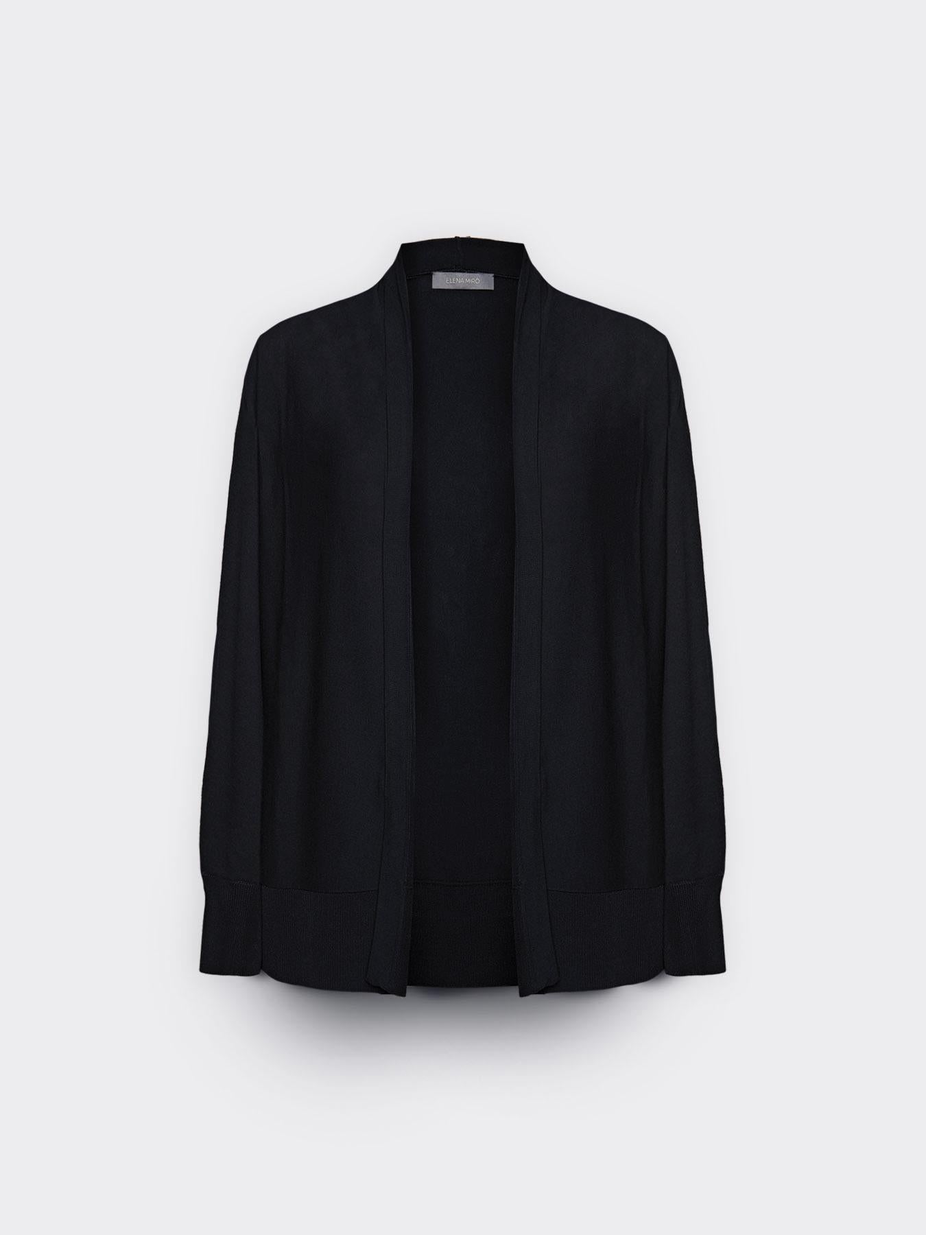 Cardigan aperto davanti misto viscosa<BR/> M568E001954N 34 ELENA MIRO 