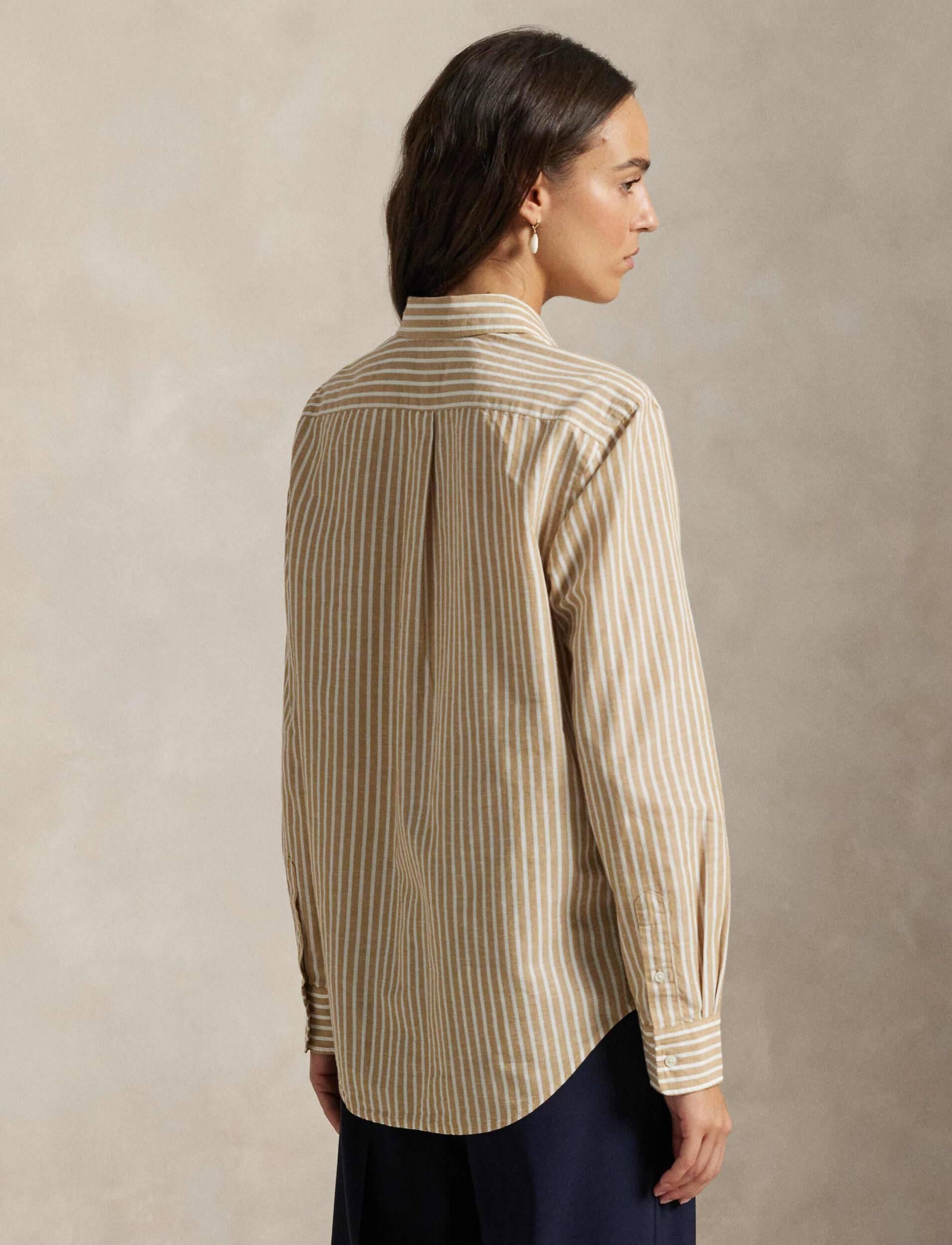 Camicia in cotone e lino 211971514 501 RALPH LAUREN 