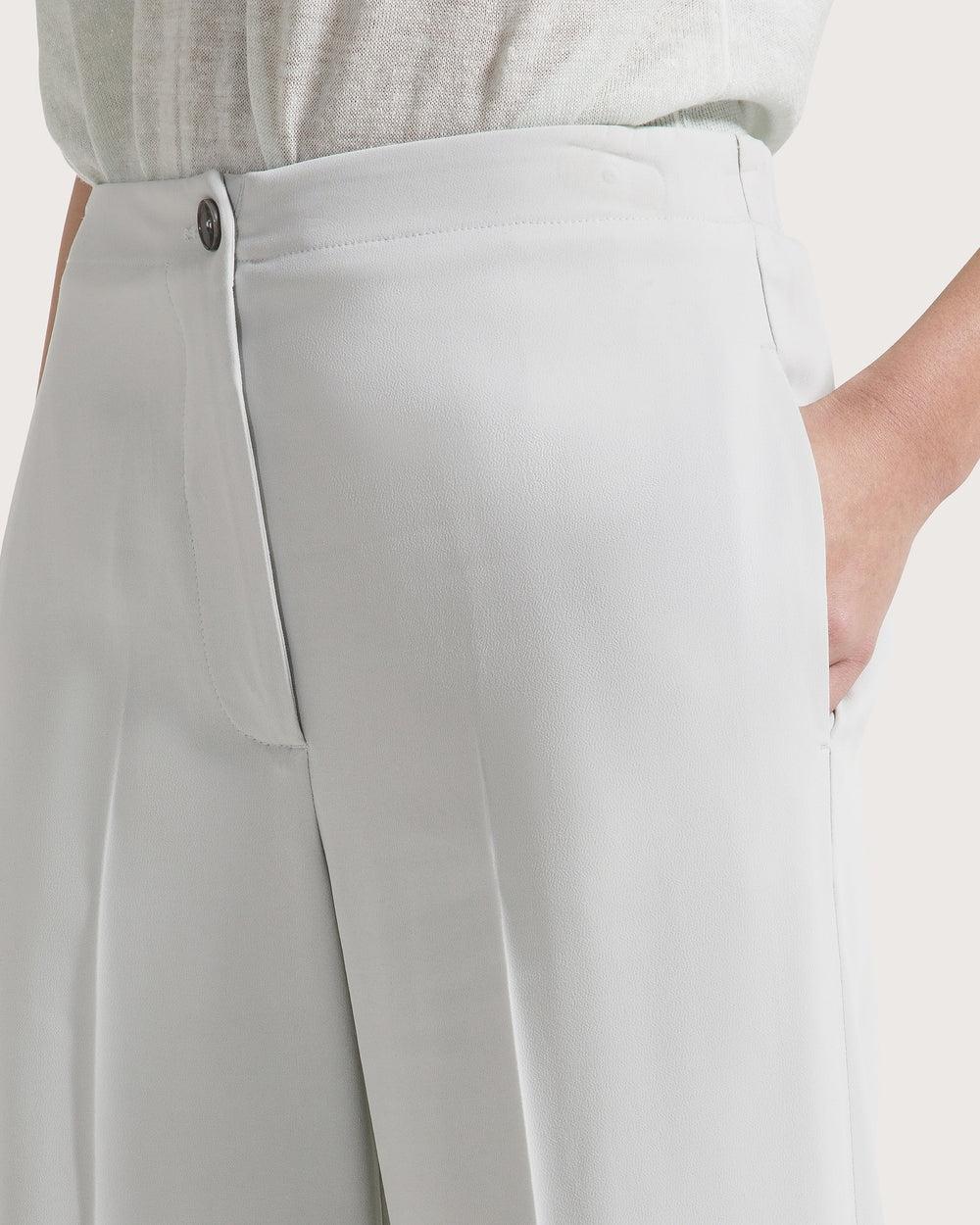 Pantalone lungo relax fit elasticato dietro in cady crêpe viscosa<BR/> PT1173460206 902 SEVENTY 
