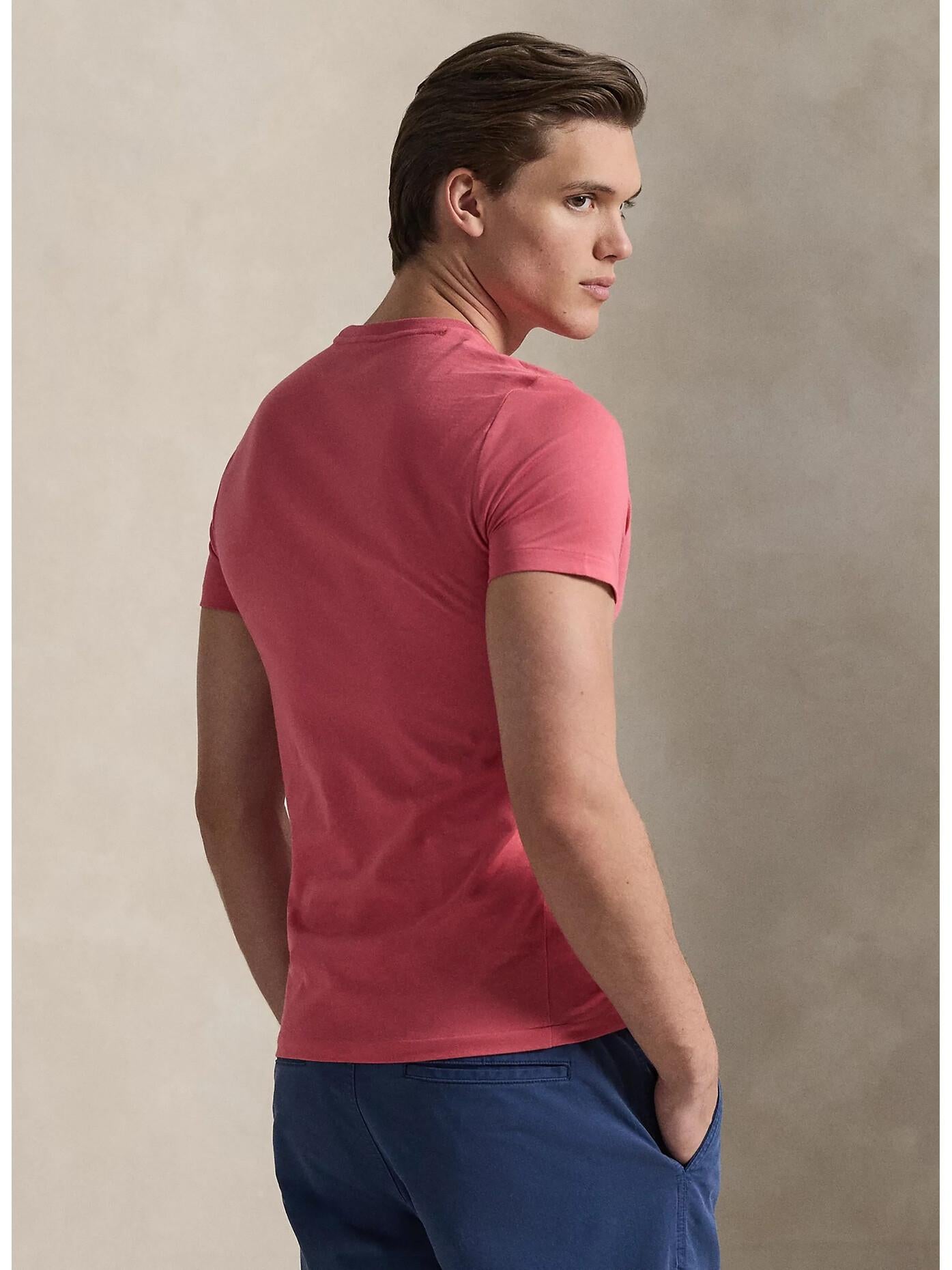 T-shirt uomo in cotone manica corta 710671438 515 RALPH LAUREN 