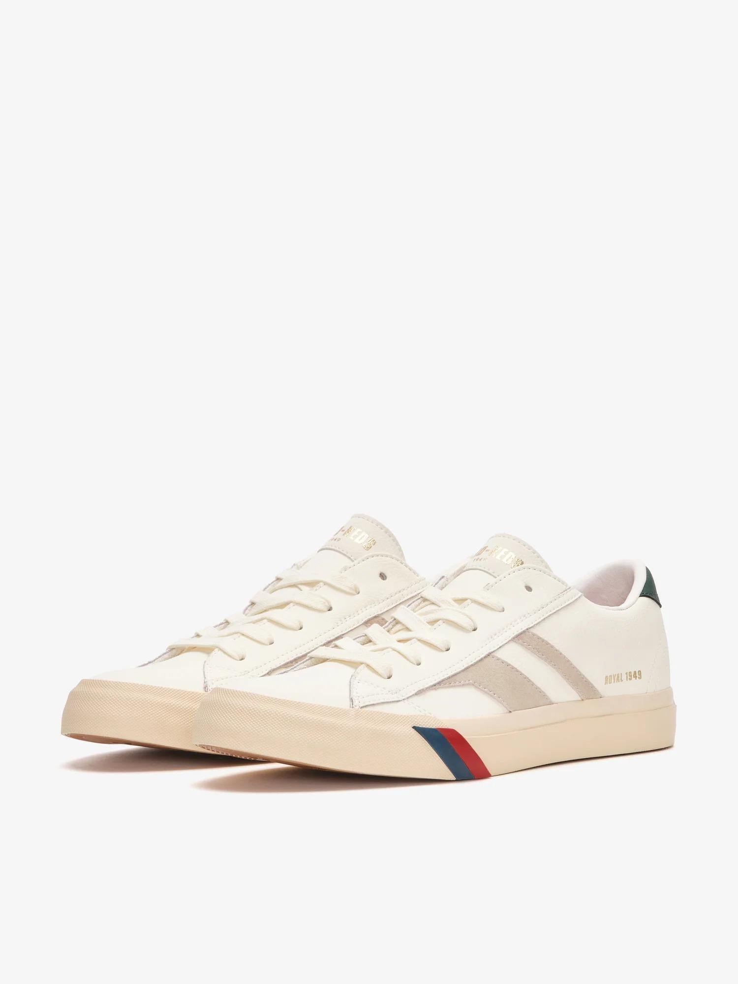 Royal Classic in pelle color crema e sabbia<BR/><BR/> RC226SLM WH00005 PRO-KEDS 