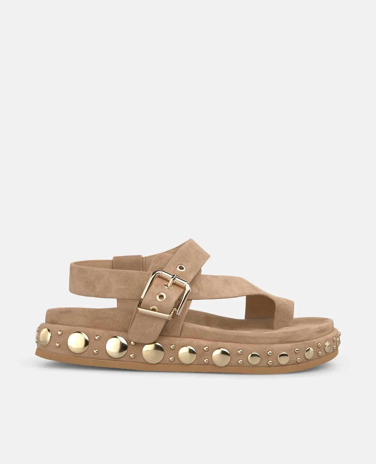 Scarpa con plateau in stile sandalo 7201 SUEDESAND ALMA EN PENA 