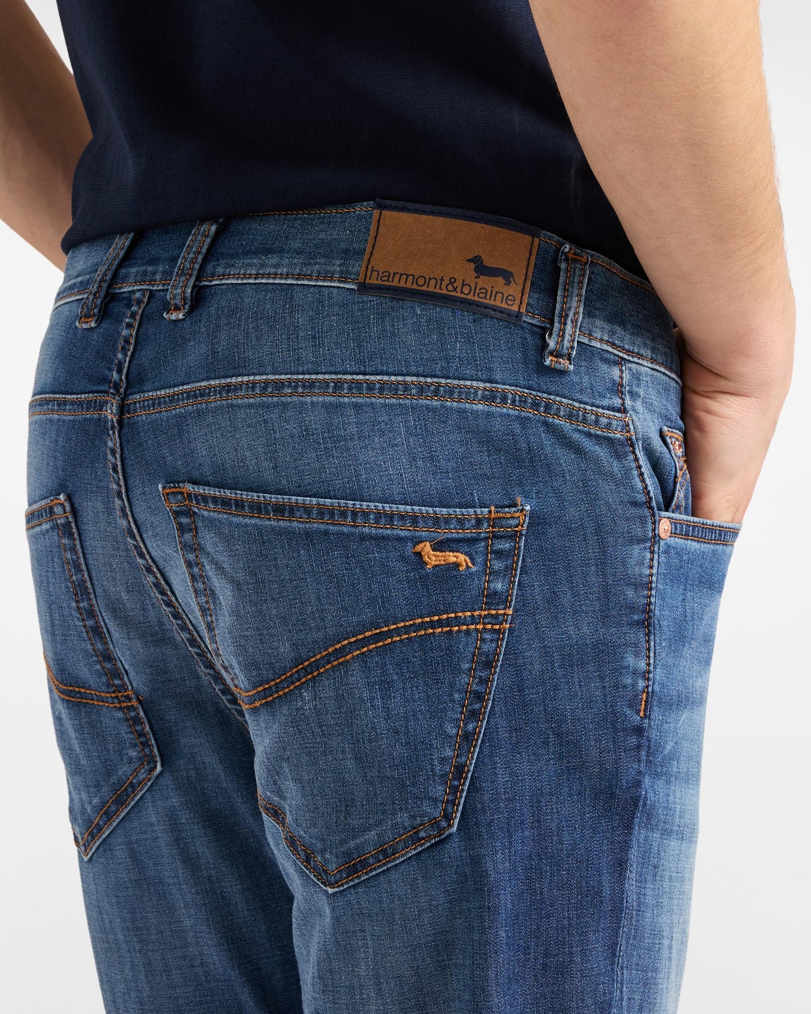 Denim Uomo 5 Tasche Narrow Fit<BR/> WNQ010059465C48 804* HARMONT & BLAINE 