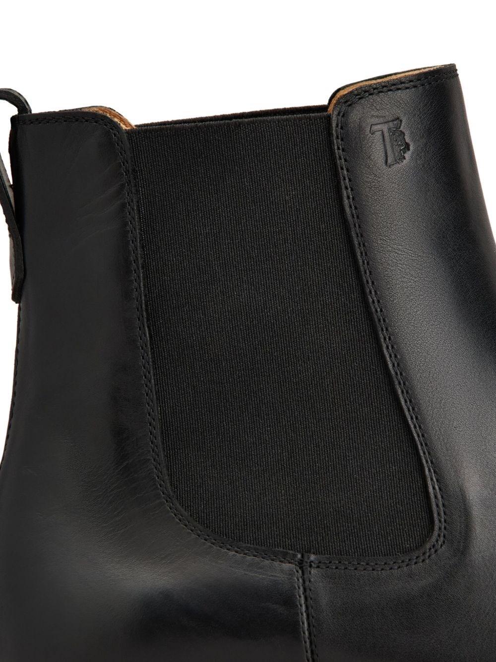 Stivaletto in pelle<BR/> XXM75L00P20D90 B999 TOD'S 