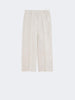 Pantalone in canvas di lino - ECRU