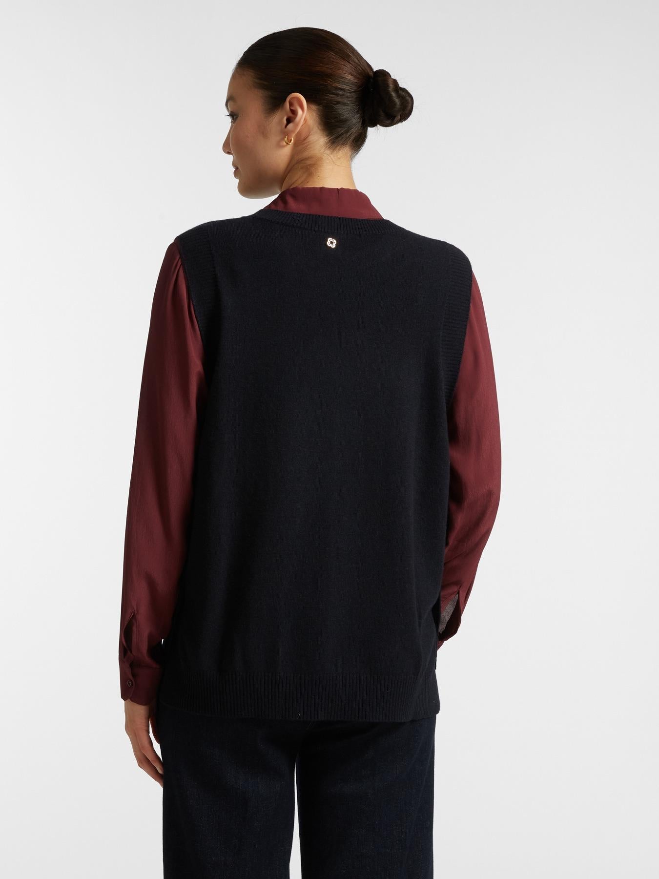 Gilet donna in pura lana