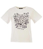 T-shirt in jersey con grafica - BIANCO