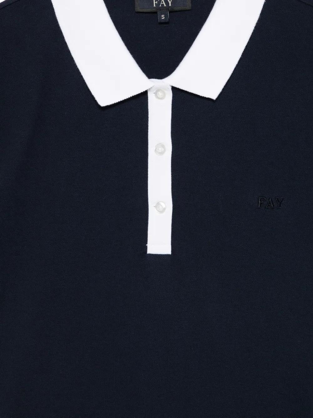 polo con colletto a contrasto NPWB252650STDW U806 FAY 