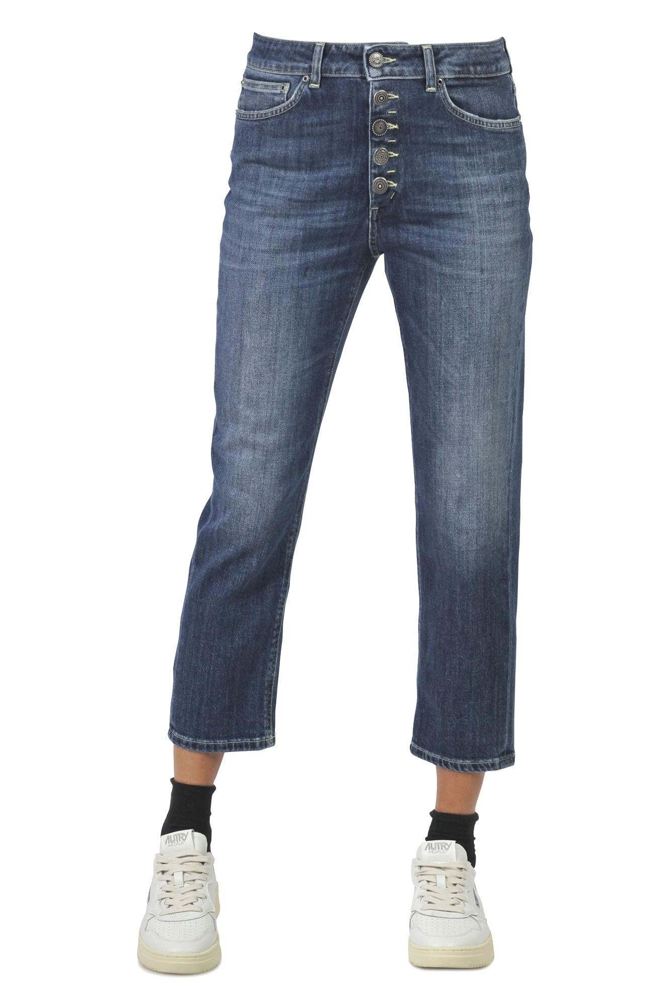 Jeans donna in cotone Koons gioiello