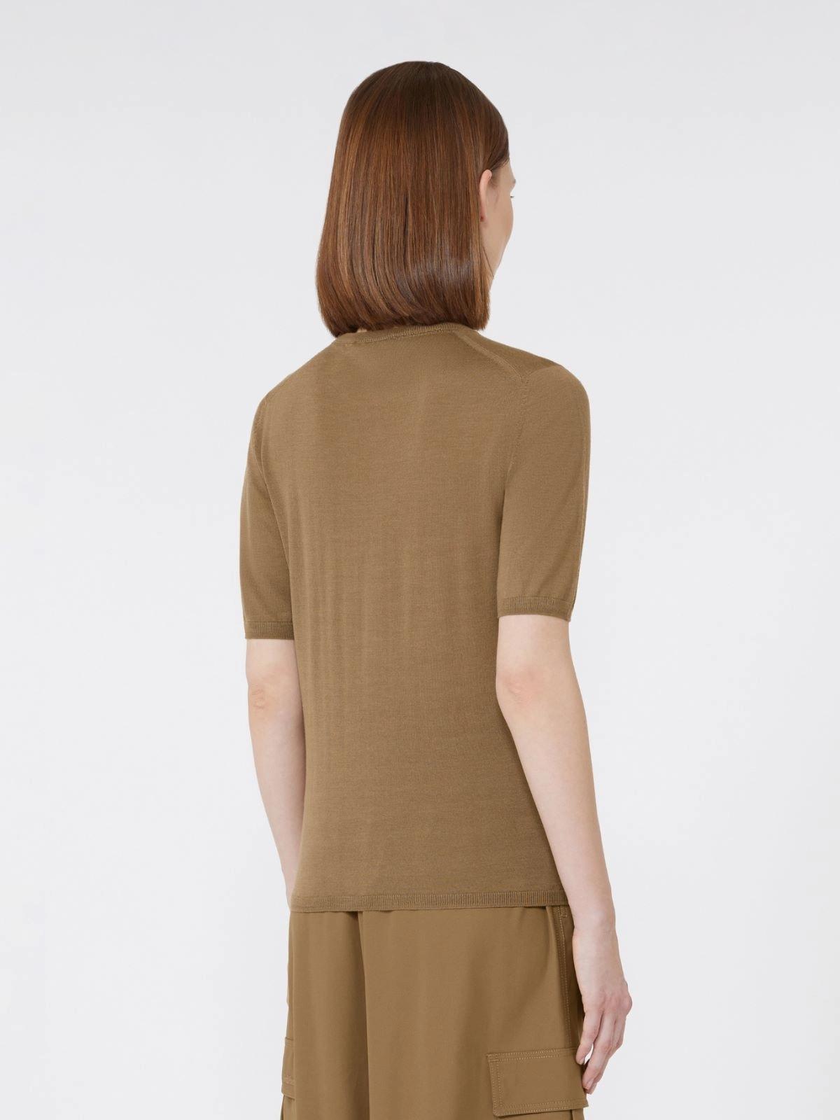 Maglia basic in lana - Nocciola<BR/> GERICO 004 MAX MARA 