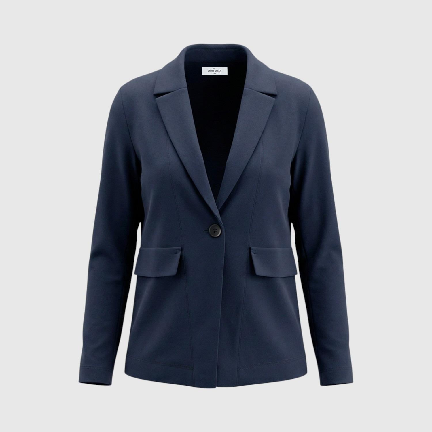 Giacca jersey con bottone 6021580300 598 GRAN SASSO 