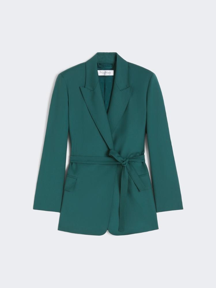 Blazer in tela di lana con cintura TALENTO 007 MAX MARA 