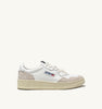SNEAKERS MEDALIST LOW IN PELLE BIANCA E SUEDE BEIGE