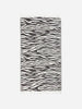 Telo mare Foutas in cotone con jacquard zebrato