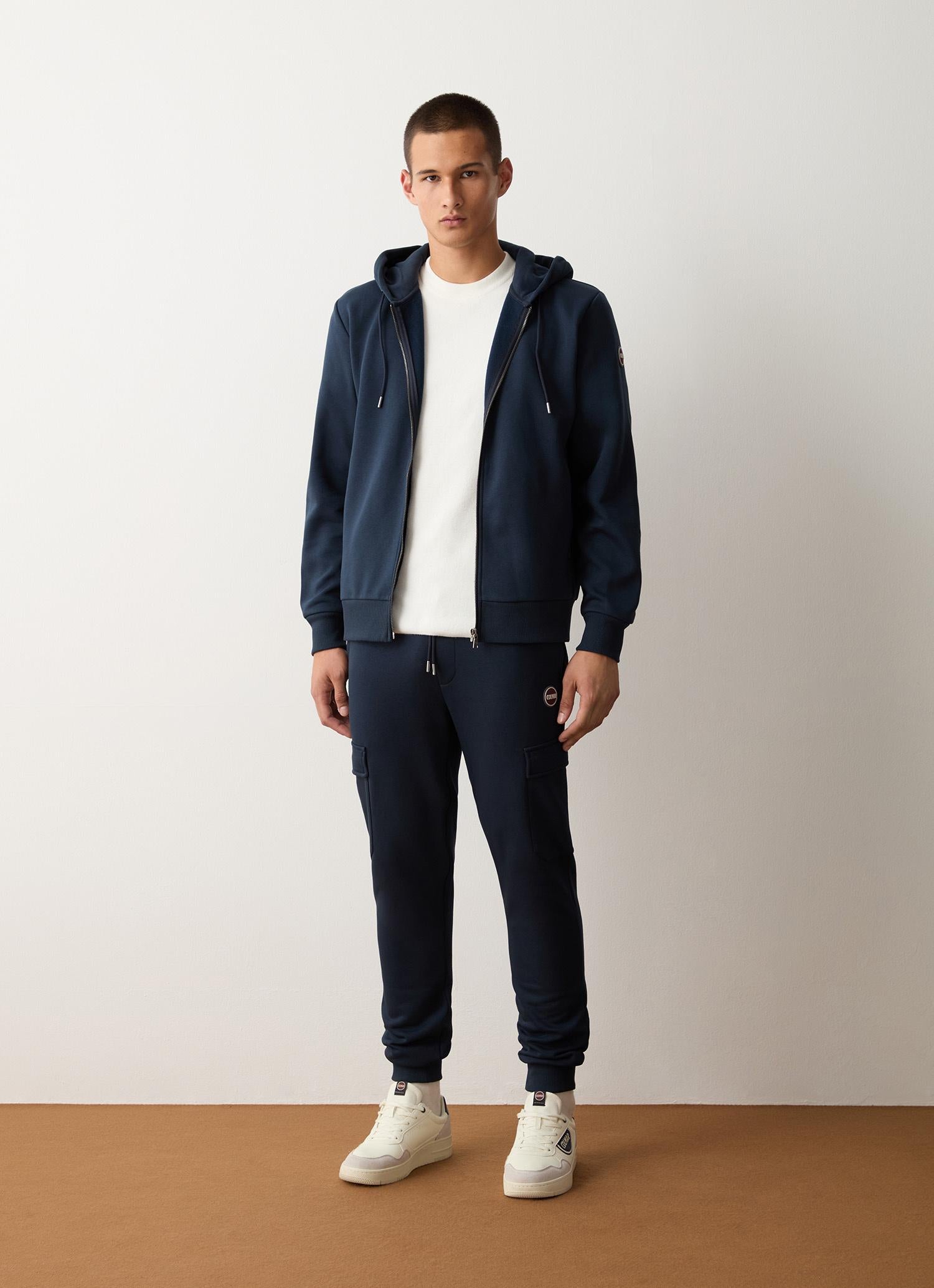 Pantaloni cargo uomo in felpa