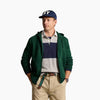 Felpa uomo con cappuccio e zip in misto cotone