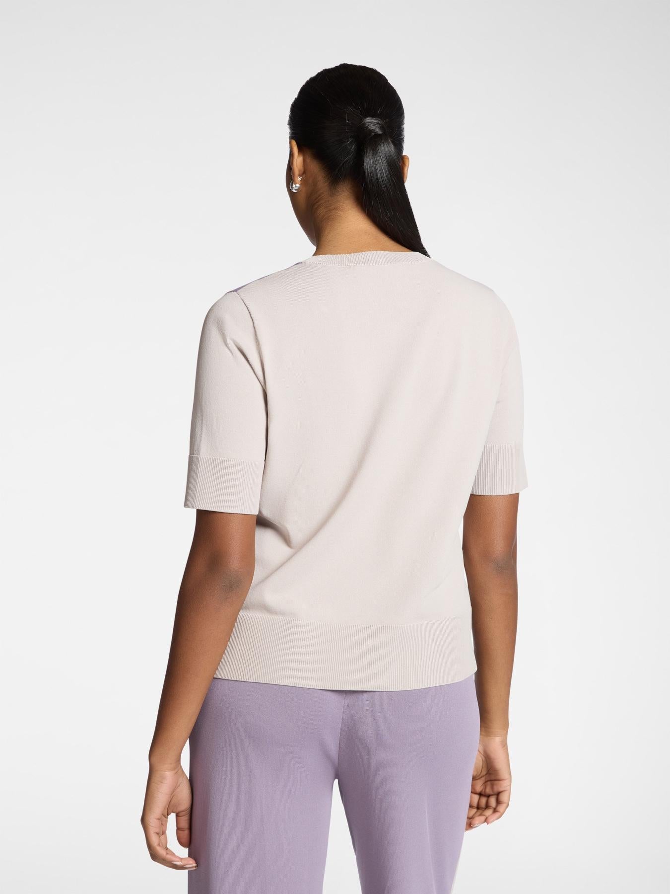 Maglia misto viscosa maniche corte<BR/> M553Z000694N A1 ELENA MIRO 