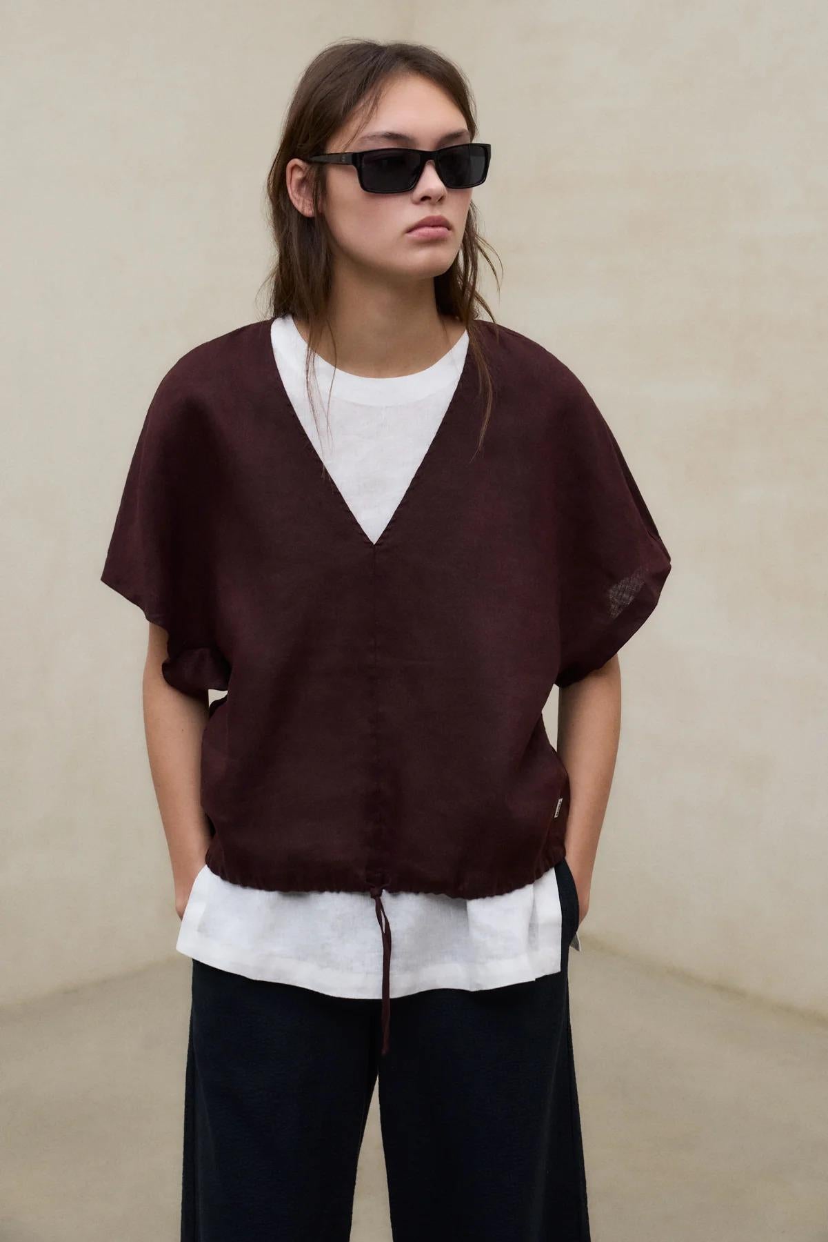 Camicia Dora Marrone<BR/><BR/> DORA 538 ECOALF 