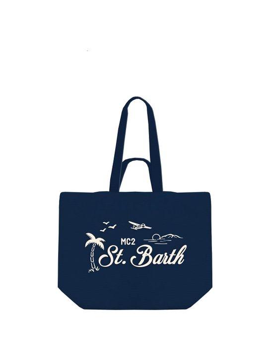 Borsa MC2 Saint Barth Essential Beach Blu EBEC001 07799L MC2 SAINT BARTH 