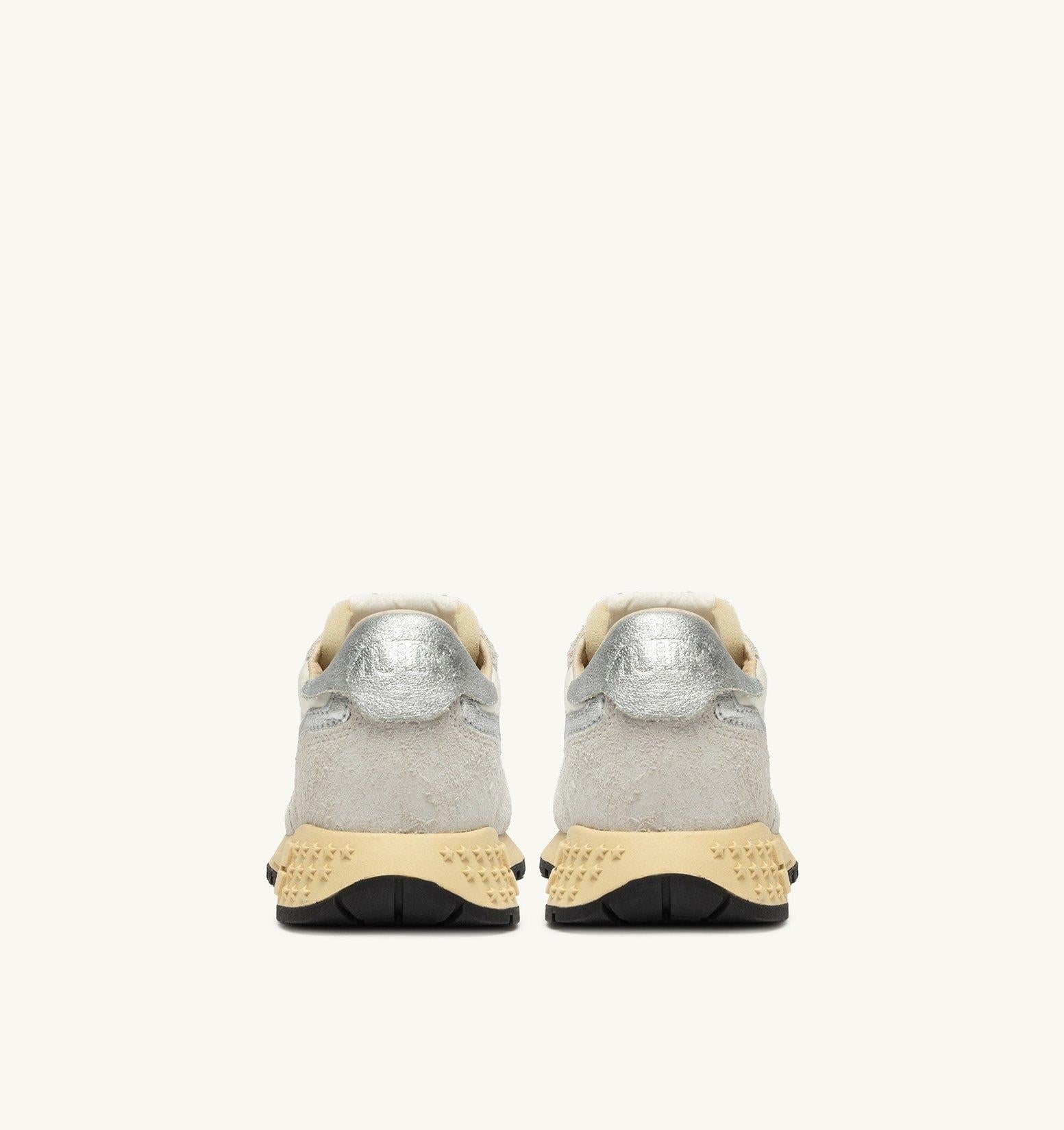 SNEAKERS REELWIND LOW IN NYLON E SUEDE COLORE BIANCO E SILVER