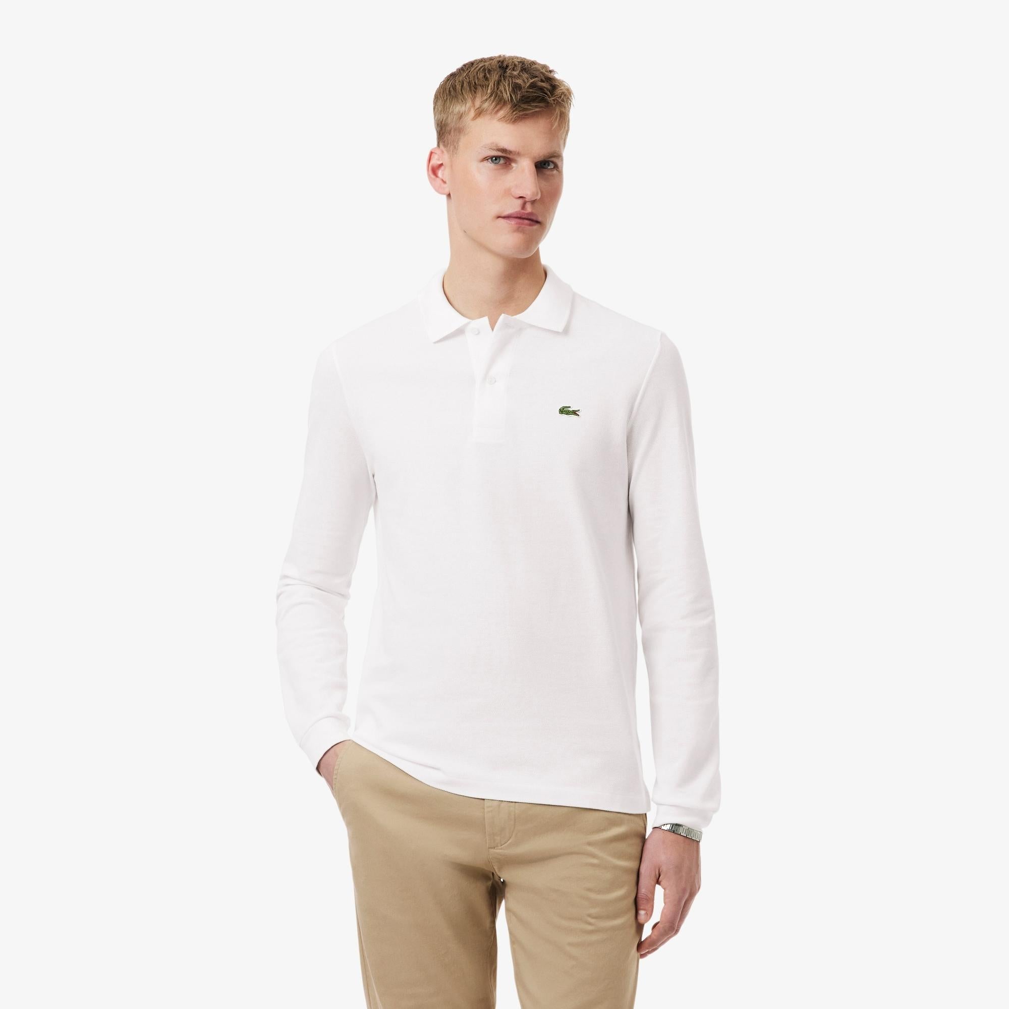 Polo in cotone a maniche lunghe L1312 001 LACOSTE 